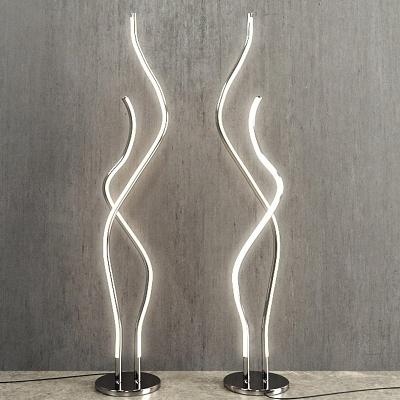 China Simple Modern Minimalist Aluminum Bedroom Living Room LED Floor Lamp Standing Floor Lamp for sale