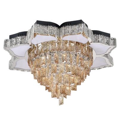 China Modern Crystal Chandeliers Kids Outdoor Mounted Surface Mounted Light Nordic Bedroom Style Noise Light Outdoor Mounted Ceiling Lamp for sale