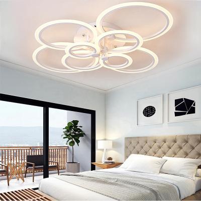 China Modern Nordic Modern Design Ceiling Lights Remote Control For Living Room Bedroom Office Acrylic Luxury Ceiling Lamp for sale