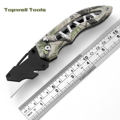 China Design Good Price Folding Aluminum Handle Mini Multi Function Folding Utility Knife for sale