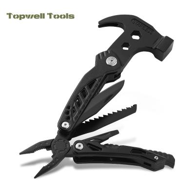 China Nail Hammer Stainless Steel Multi Function Tool With Multi Purpose Hammer And Pliers For Camping for sale