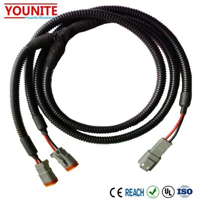 China Electrical Appliance Automotive Fog Lamp DT06-2S Wiring Harness to DT04-2P Automobile Lamps Wiring Harness for sale