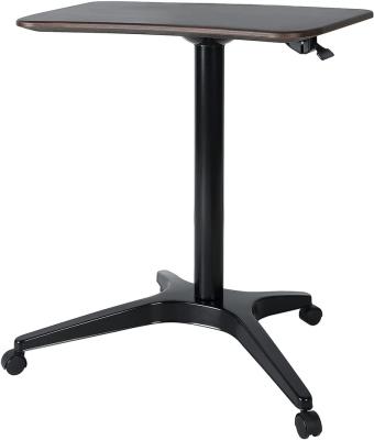 China Home Support Sit Desks Sit Stand Desk (Waist) Wholesale Black Iron Pneumatic Adjustable Standing Height Desk for sale