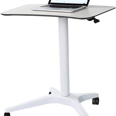 China (Height)Ntelligently Adjustable Designed Sit Air Desks Home Office Sit Stand Computer Height Adjustable Pneumatic Desk Stand for sale