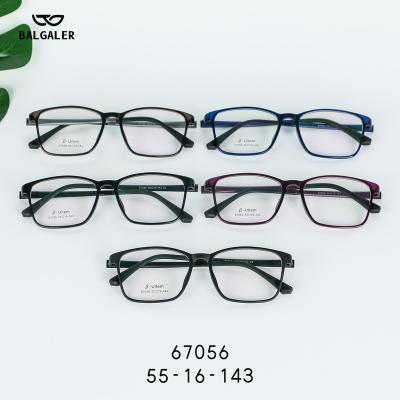 China High quality anti-blue light glasses. Fashion Wholesale Soft Square Spectacle Glasses Optical Frames Ultem Eyewear for sale