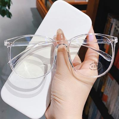 China High quality anti-blue light PC glasses. Anti Blue light Glasses Women Computer Men Eyeglass Vintage Optical Plain Frame Gaming Spectacles Transparent Blocking Glasses for sale