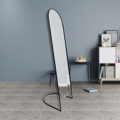 China Easy To Clean Iron Frame Fine Quality Floor Standing Mirror Large Integral Full Cover Ornate Mirrors for sale