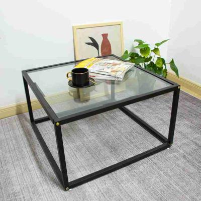 China Wholesale Design High Quality Cheap Luxury Glass Square Table Tea Top Tempered Glass Mailbox Package Security Modern Tea Table for sale