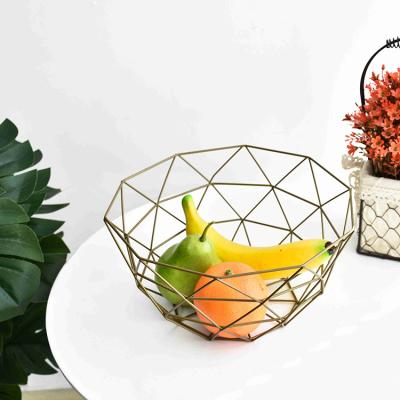 China Viable Special Hot Selling Modern Metal Iron Wire Home Decorative Fruit Basket for sale