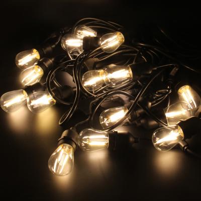 China Outdoor Waterproof Decorative String Lights 10 Meters 10 Lights E26 Outdoor E27 S14 11W Edison Bulb Included Waterproof Connectable Periodic Christmas String Lights for sale