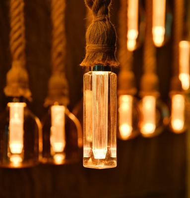 China New Hot Amber Halogen Column LGC Warehouse Sale e27 220V LED ST64 Vintage Edison Glass Bulb Edison Bulb for sale