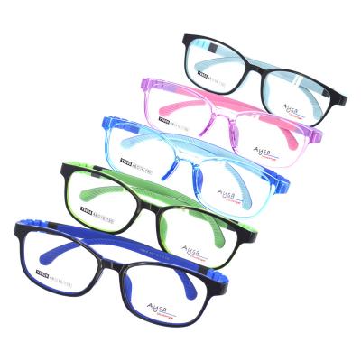 China Fashionable Flexible TR90 Baby Frame Kids Optical Frame With Silicone Temple Ready Running for sale