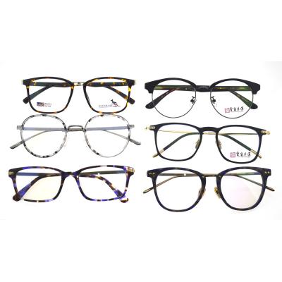 China 15 Years Experience New Fashion TR90 With High Quality Retro Style Metal Optical Frame Glasses Frames Random Shipping Ready To Ship for sale