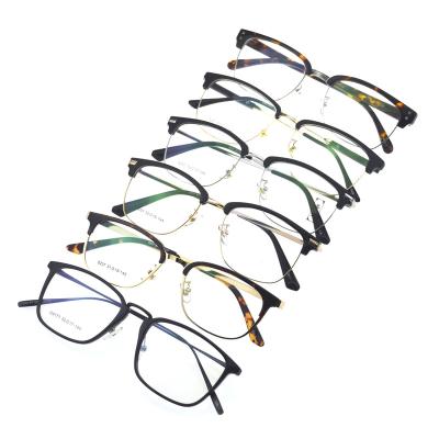 China From 2021Fashion Cheap Promotional Optical Frame Randomly Mixed TR90 To Metal Optical Sight Eye Glass Men Or Women Glasses for sale