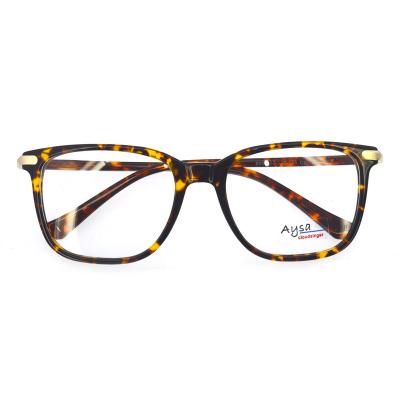 China New Fashion High Quality Acetate Glass Optical Frame With Flex Eye Glasses for sale