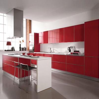 China High Gloss Red Metal Desgin Furniture Cabinets Profile Finish Aluminum Sideboard Ready Made Modern Environmentally Friendly Glossy Lacquer Aluminum for sale