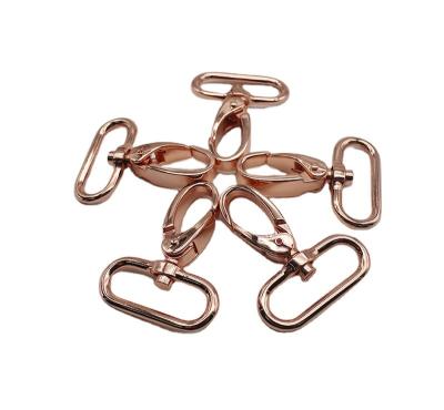 China Metal Bag Accessories Fashion Custom Purse Snap Hook Clip Swivel 1 Inch Metal Hook Buckle Dog Swivel Snap Hook Gold Gold for sale