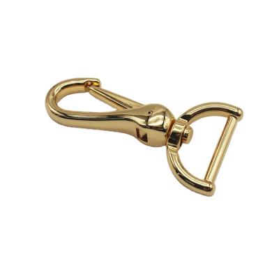 China High Qualities Customized Bag Hardware Zine Alloy Metal Hook 25mm Solid Brass Swivel Snap Hooks for sale