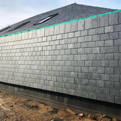 China Natural Slate Stone Wall Cladding Slate Panel Surface Roof Exterior Wall Tile Stone Roof for sale