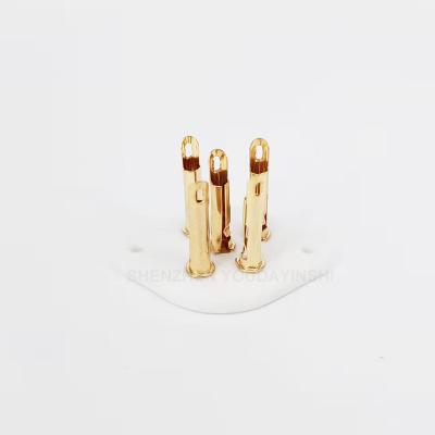 China 1PC PX25 PX4 /PX5/1701 ceramic gold plated vacuum tube 5pin plug for audio tube amplifier DIY for sale