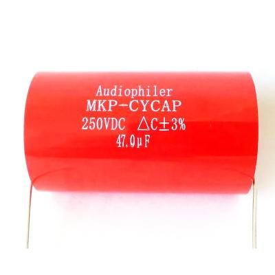 China Tube Amplifier DIY 1PC Audiophiler MKP Divider Capacitor 250V 47UF HIFI Grade Axial Coupling Audio Capacitor For Tube Guitar Amplifier for sale