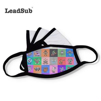 China Custom dustproof sublimation face mask with printing cotton facemask printed Christmas Halloween party for sale