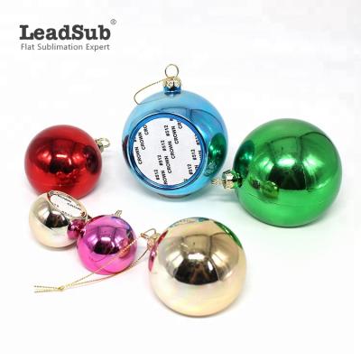 China Christmas Hot Selling Custom Decorative Christamas Decoration Tree Ornaments Plastic Ball for sale