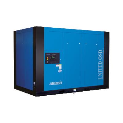 China Lubricated united UC-160| Refrigerated 160KW Screw Air Compressor Air Dryer for sale