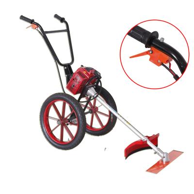 China New Design 2-Stroke Walk Behind STD52 Brush Cutter Grass Cutter Tractor Hand Push Brush Cutter for sale