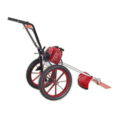 China 2-Stroke New Design Two Stroke ST63 Wheel Brush Cutters Hand Push Brush Cutter for sale