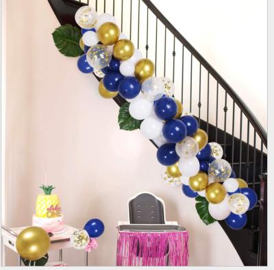 China latex CHINA SUPPLIER balloon garland arch set balloon gold blue party holiday wedding birthday set REAL MANUFACTURE for sale