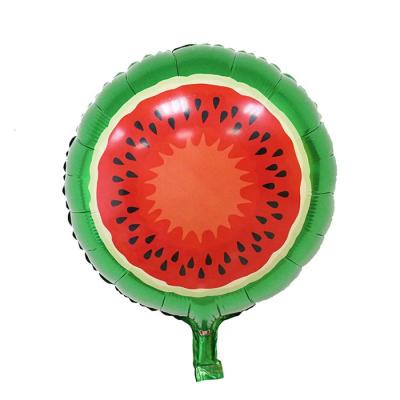 China Festival Decoration 18inch Fruit Foil Balloons Birthday Party Decoration Watermelon Foil Balloons for sale