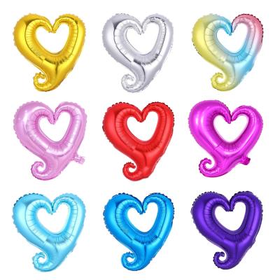 China Foil Hook 18inch Heart Foil Heart Shape Balloon For Valentine's Day Decoration for sale