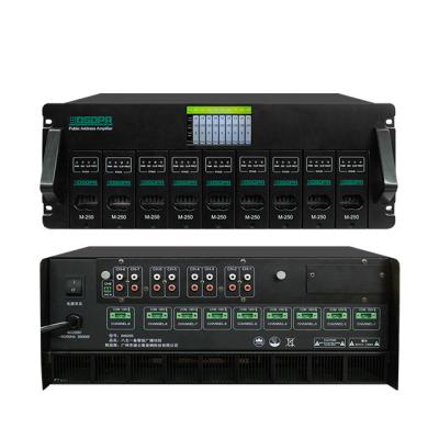 China PA System 9 Channel 100v 2000w Disco Stage Concert Amplificador Sound Digital High Power Active Amplifier for sale