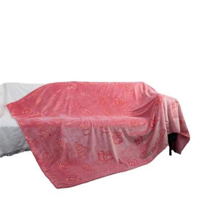 China Wholesale Price Single Home Travel Fluorescent Blanket Flannel Printed Blanket for sale