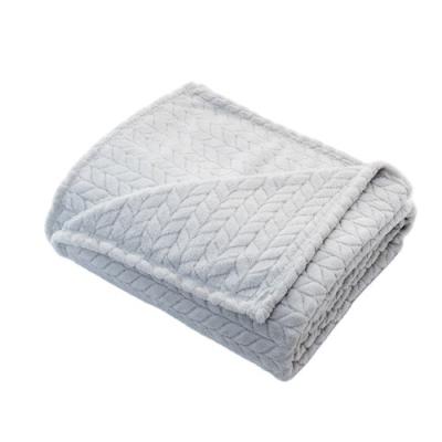 China Plain Factory Direct Sale Household Travel Flannel Soft Warm Blanket Blanket for sale