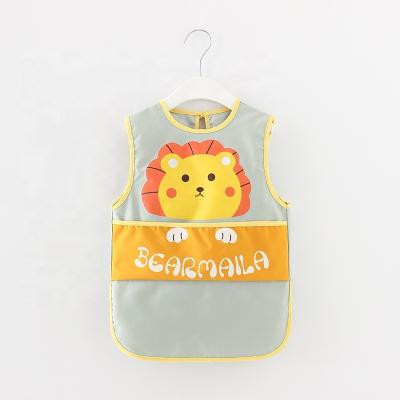 China New Product Sleeveless Waterproof Disposable Washable Breathe Free Long Child's Shirts To Eat Baby Bibs for sale