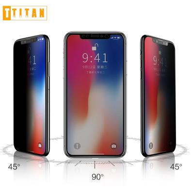 China 2019 Premium New Arrival Mobile Phone Full Coverage 2.5d Privacy Tempered Glass Screen Protector For iPhone X Anti-View Protector for sale