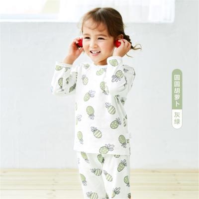 China Wholesale Newborn Kids Anti Shrink Clothing Spring Baby Onesies 100% Cotton Pajamas Long Sleeve Baby Boy and Girls Clothing Sets for sale