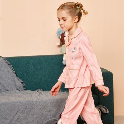 China Best Selling Breathable Children Clothing Sets Autumn Pajama Suit Home Suit With Cartoon for sale