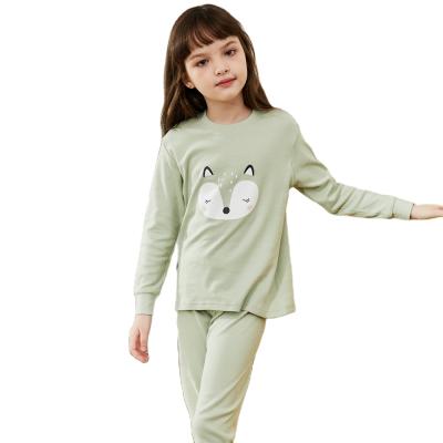 China Wholesale Casual Fall Winter Girls Clothes Cartoon Clothing Home Wear Baby Boy Kids Cotton Pajamas Set Daily Long Sleeve Clothes Set for sale