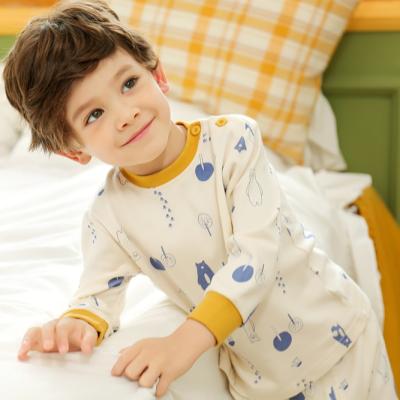 China Factory Wholesale Cotton High Quality Children's Pajamas Breathable Kids Home Wears For Kids Baby Home Service Soft Children Cute Outfits for sale