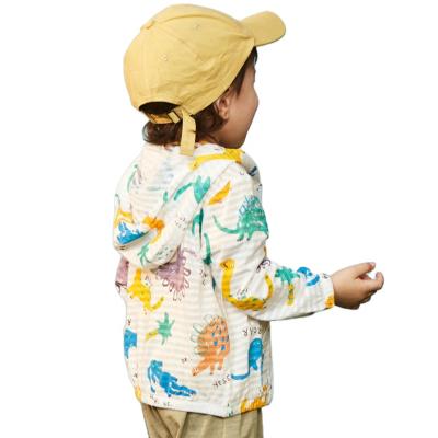 China 2021 New Spring and Autumn Children's Jacket Dinosaur Cute Baby Boy Cardigan Anti-Shrink Slim Anorak for sale