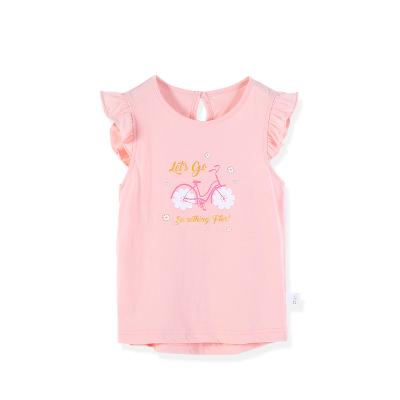 China 2021 New Hot Sale Summer Anti-Shrink Girls Kids Full T-shirt Baby Tee Kids Fashion Clothes Top Tees for sale