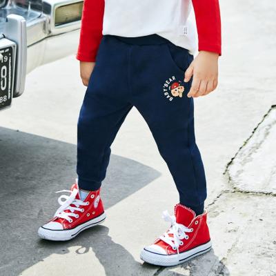 China Color Fade Proof Kids Jogger Winter Clothing Thick Sweatpants Customized Kids Pants Cotton White Sweatpants Inside Long Fleece Kids Pants for sale