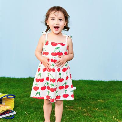 China Anti-wrinkle baby clothing girls casual dresses stripe skirt summer child clothing common lightweight wholesales for sale