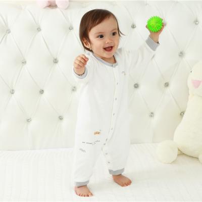 China 100% Breathable Cotton Infant Bodysuit Cartoon Baby Long Sleeve Jumpsuit Wholesale Baby Animal Jumpsuit for sale