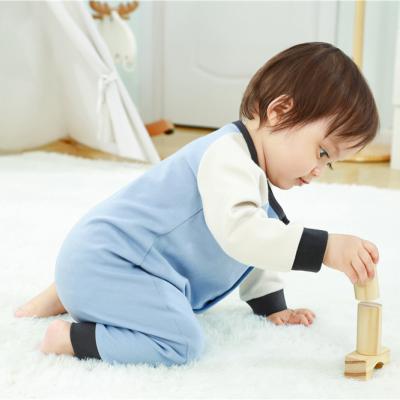 China Breathable Sleepsuit Onesie Pajamas Plain Solid Baby Boy Baby Clothes 100% Cotton Made China for sale