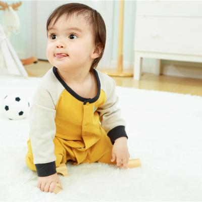 China Spring And Autumn Breathable Baby Bodysuit Pajamas Long Sleeve Baby Boy 3 To 18 Months for sale