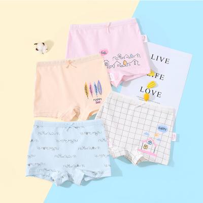 China Spring, summer, autumn and winter baby boy breathable pure cotton underwear shorts kids girls underwear shorts wholesale pack of four for sale